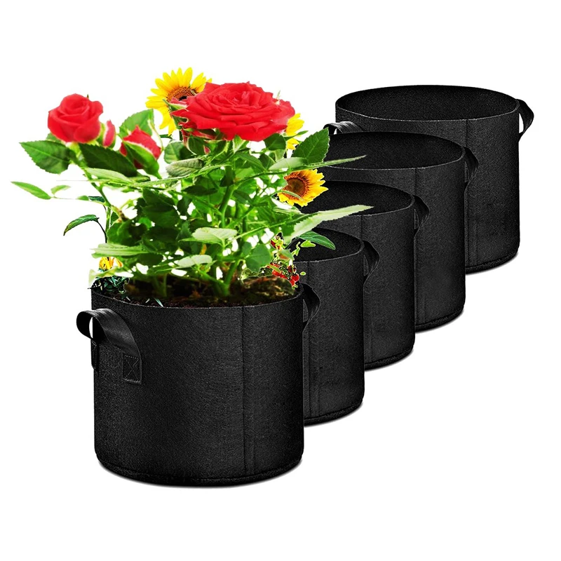 

Round Non Woven Bags Felt fabric Grow Bags