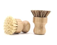 

Pot Dish Bowl Cleaning Brush Kitchen Durable Anticorrosive Wooden Handle Cleaning With Natural Bamboo Multifunction Scrub Brush