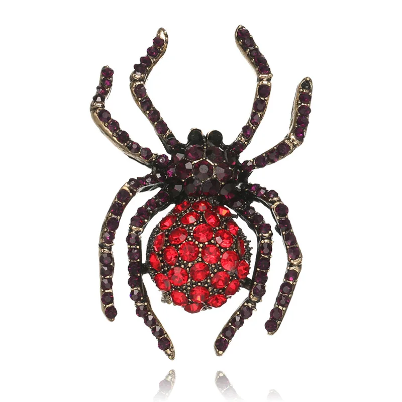 

Personality insect rhinestone spider brooch jewelry coat coat alloy pin clothing accessories