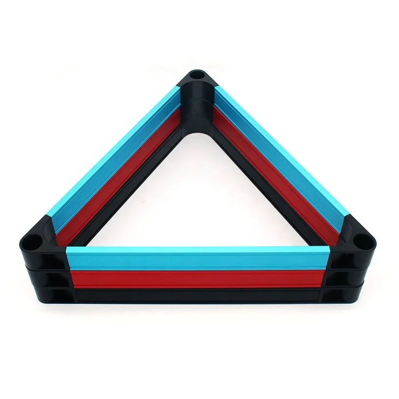 New Premium Quality Billiards Pool Ball Metal Triangle Aluminium Alloy Tripod Rack for 2-1/4" 57.2mm Size Pool Ball