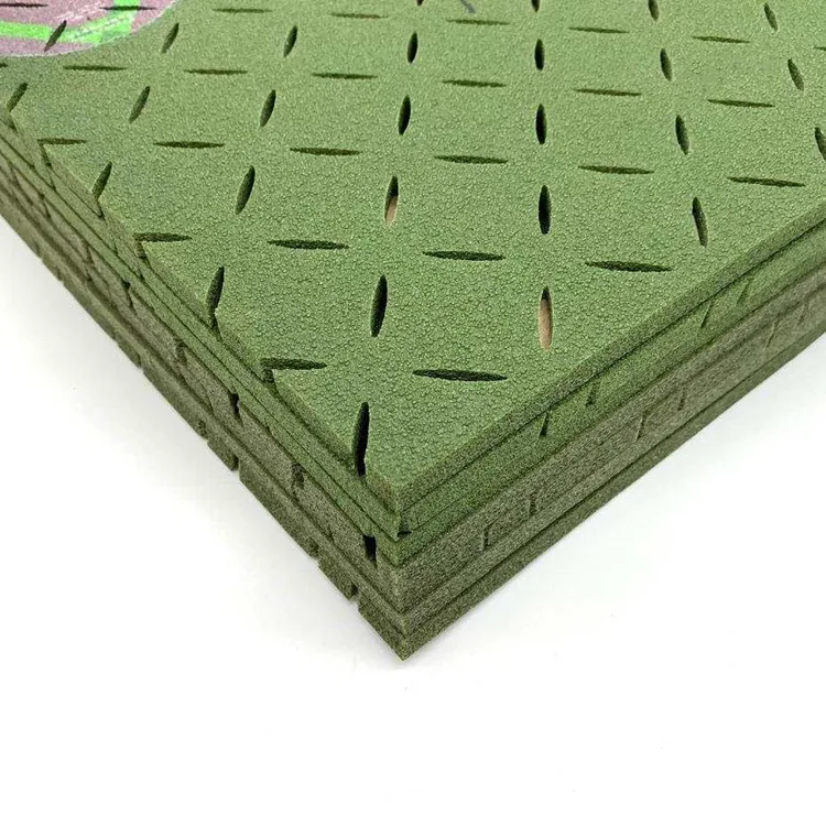 

ENOCH 20mm Thick Factory Directly Selling Artificial Grass Turf Underlay Shock Pad For Football Field, Black,green