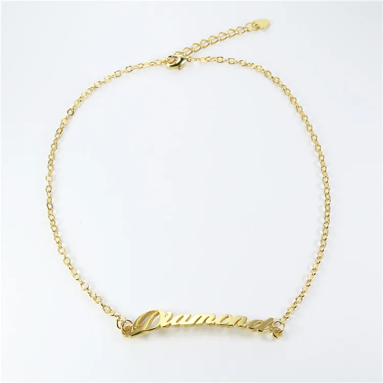 

Letter Anklet For Women and Men Fashion Foot Jewelry 925 Sterling Silver with 18K Gold Plated Letter Anklet for women and men