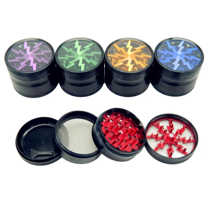 

TOBACCO smoke grinder 63MM four-layer metal aluminum alloy grinder manual smoker smoking weed grinder