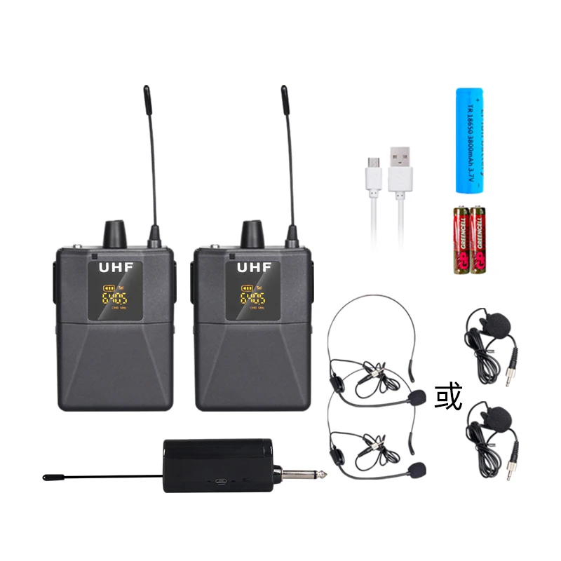 

AD116 wireless uhf hidden microphone system mic, Black
