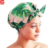 

Wholesale Custom Satin Silk Silky Designer Shower Caps with Logo