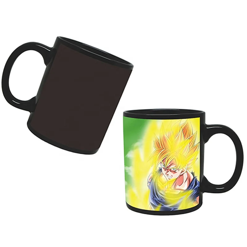 

Ceramic Goku Mug Dragon Ball Z Magic Gifts Idea Promotional Color Changing Coffee Cups, Customized colors acceptable