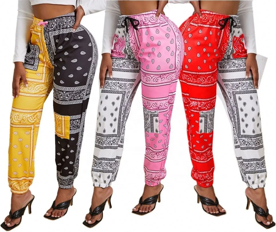 

Plus Size Bandana Pants Sweatpants Leggings Trousers Women Winter Fall Clothing Bell Bottom Joggers Pants Trousers Sweatpants