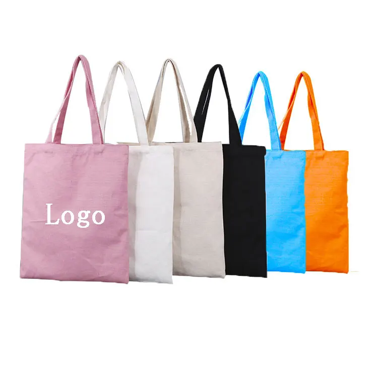 

Blank Canvas Shopping Plain Reusable Pink Beach Cotton Tote Bags Custom Logo Grocery Shopper Bag, Natural, white, black, pink, yellow, blue, green