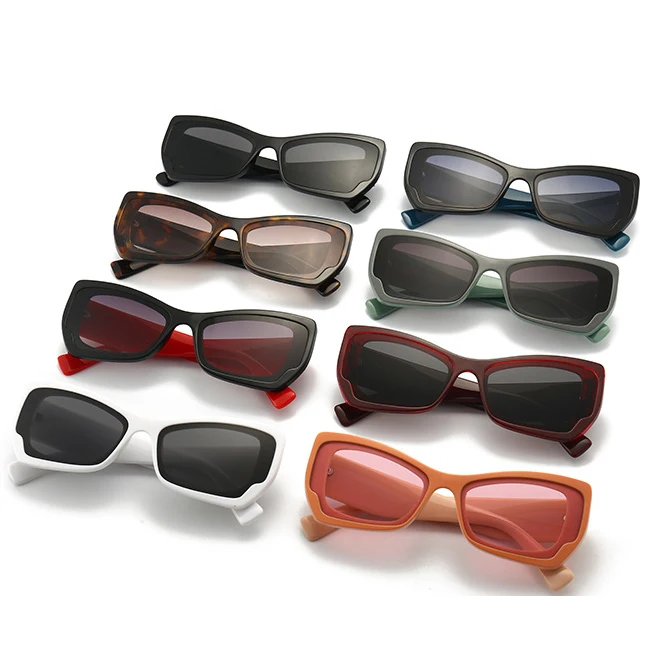 

2022 New Arrivals Custom Logo OEM Ladies UV400 Lenses Elegant Style Unisex Popular Small Plastic Frame Sunglasses