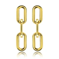 

Gold 316L Stainless Steel Long Earrings for Women New Fashion Shiny High Quality Earrings Stud Pink Silver Color