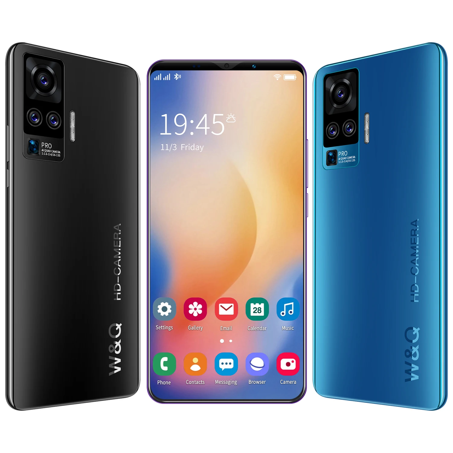 

Top fashion 5g gaming smartphone cheap Dual Sim Mobile Phone 5g supporting phones, Purple, red, blue