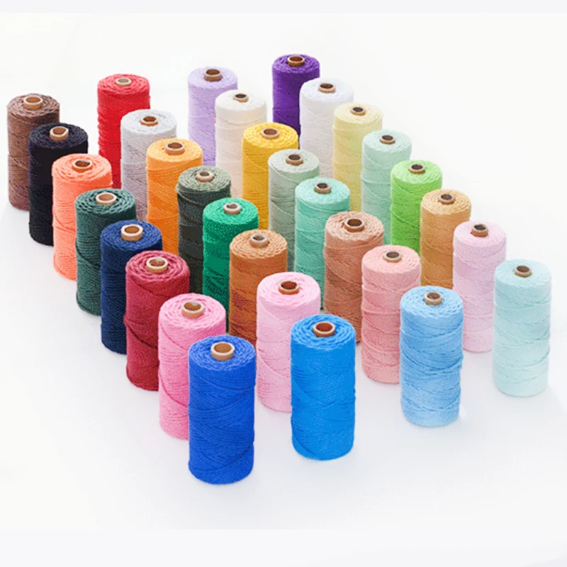 

3mm 4mm 5mm macrame cotton pink cord
