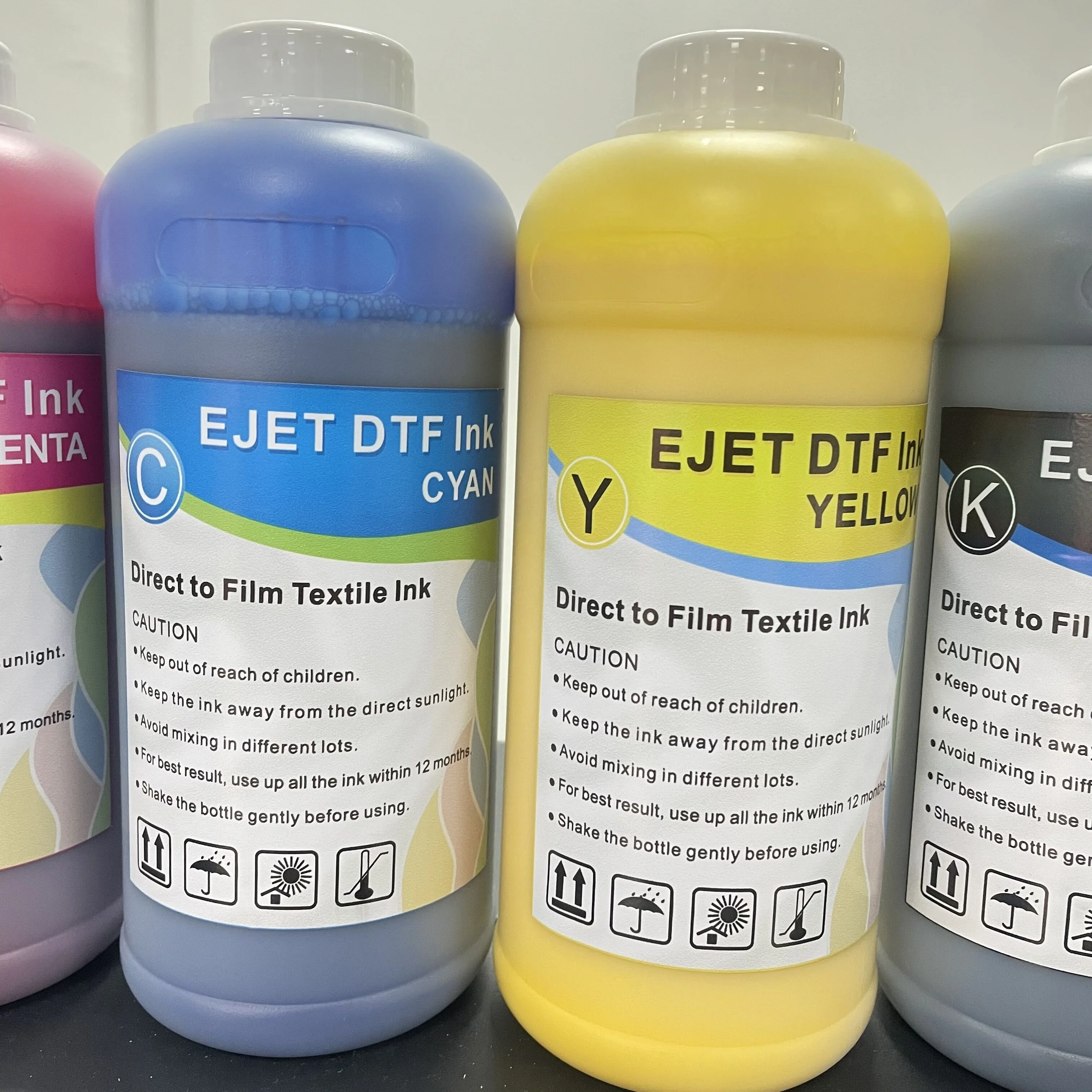 

Factory price DTF printing machinery tinta impresora Universal CMYK W Color Heat Transfer Pigment Ink