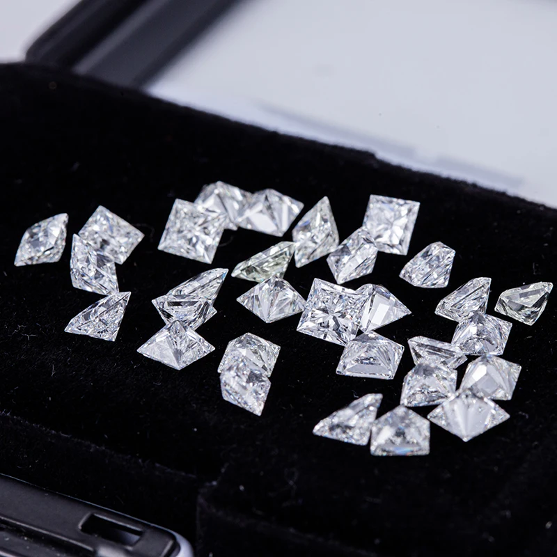 Messi Gems Melee Size DEF VS Square Cut 1.5x1.5-4.25x4.25mm Lab Grown Diamond