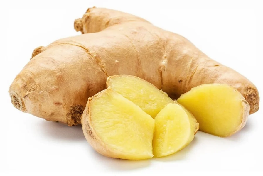 Organic ginger storage methods showing fresh roots, frozen pieces, and dried powder in glass containers