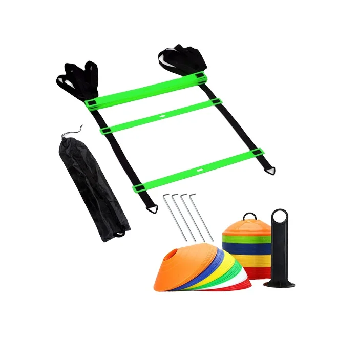 
Sports Speed Training Agility Ladder With Cones And Free Carrying Bag 