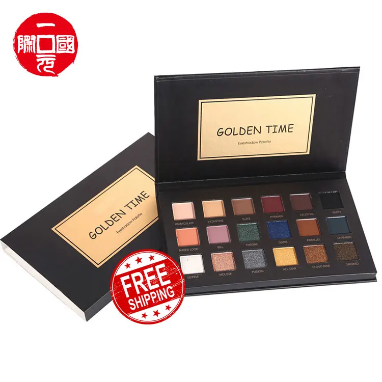 

Onedollar Private Label Make Up 2021 new 18 color eyeshadow palette golden time (black)