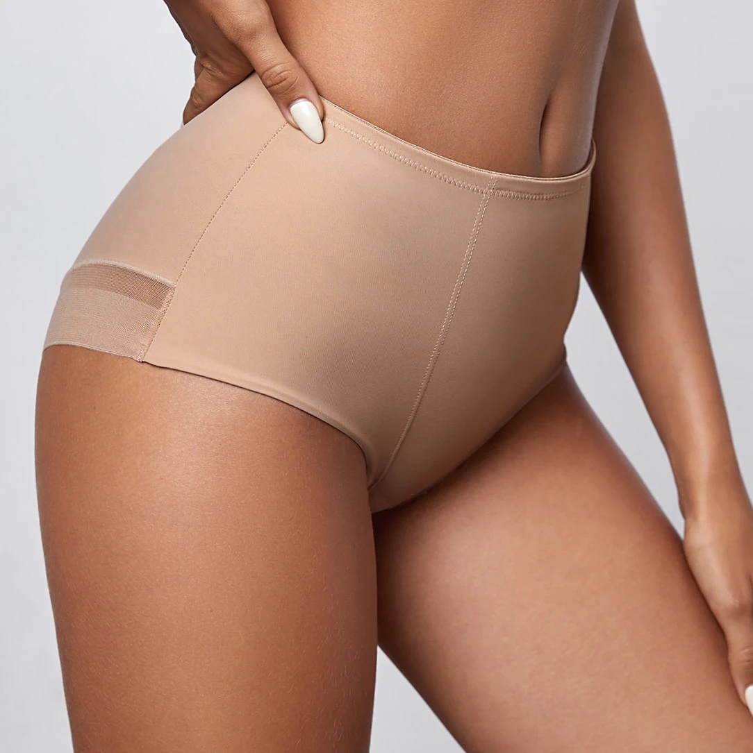 

Ladymat ODM/OEM bragas moldeadoras de cuerpo Mesh Intimates Panties Shaper Briefs High Elastic Control Tummy Slimming Underwear