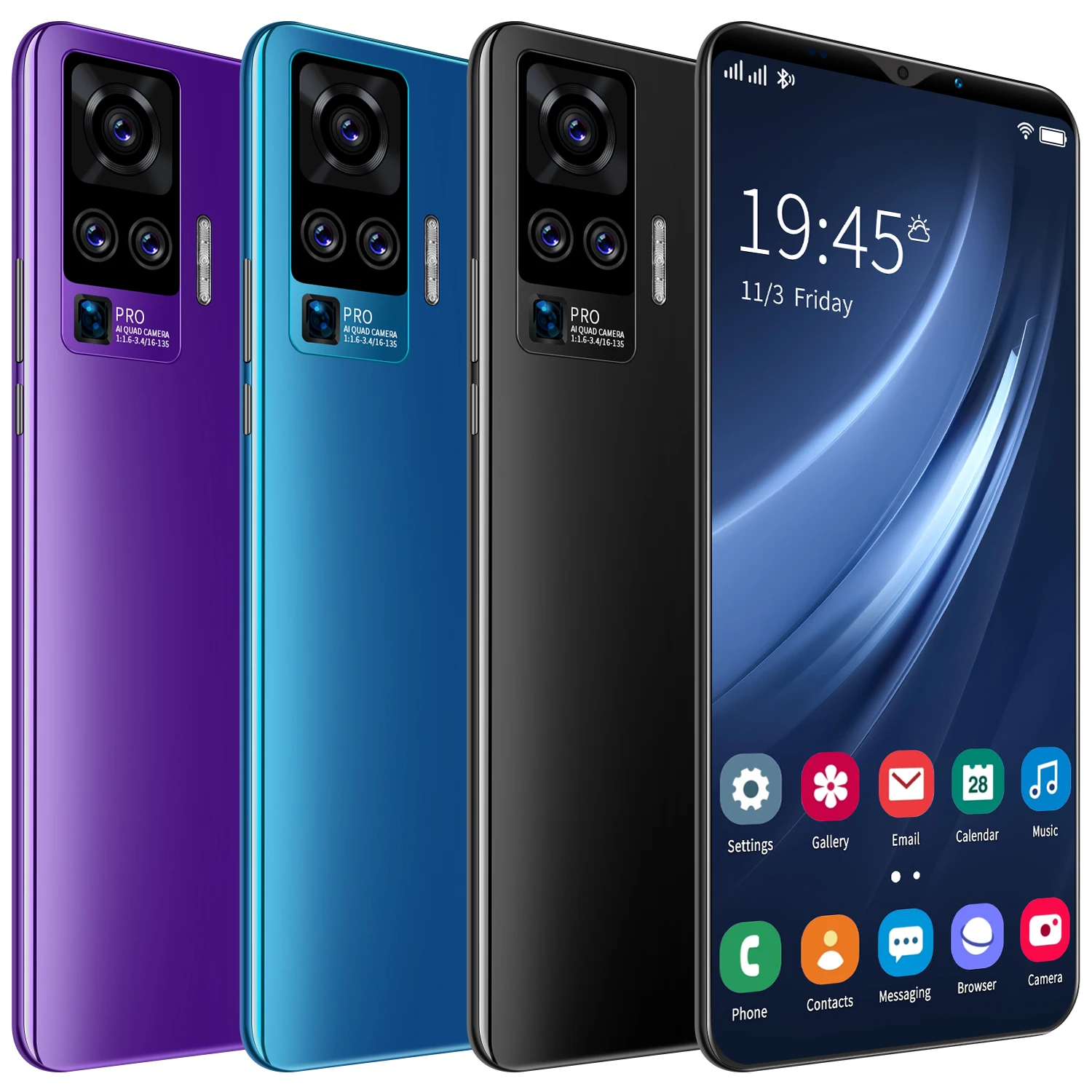 

Good quality Global Version Wholesale Smartphone cheap android phones Full Screen Mobilephone, Purple, red, blue