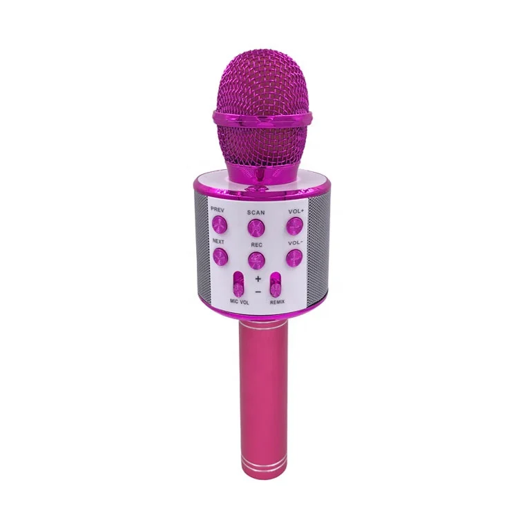 

Mic USB Mini Home KTV WS-858 Wireless Microphone Handheld Karaoke For Music Playing Singing Speaker Player