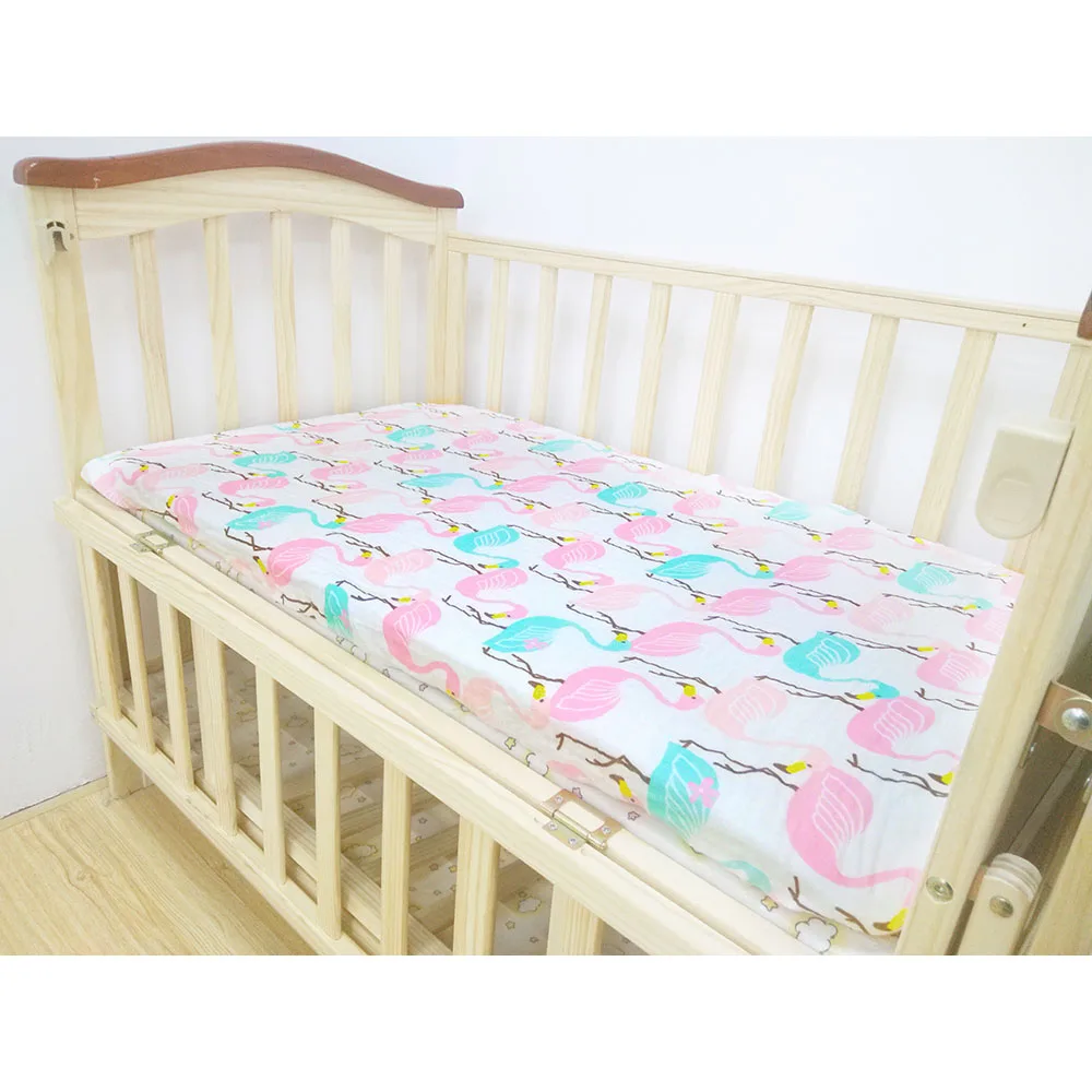 Big Sale! Lat 100 Cotton Muslin Crib Sheet Baby Crib Fitted Sheet