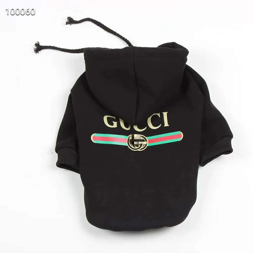 

Luxury New Product Designer Dog Hoodie Coat Pet Jacket Winter Fashion Dogs Clothes Wholesale, White, black