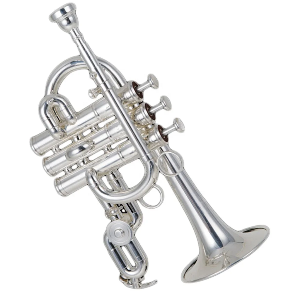 
High Grade professional silver plating Piccolo Trumpet 