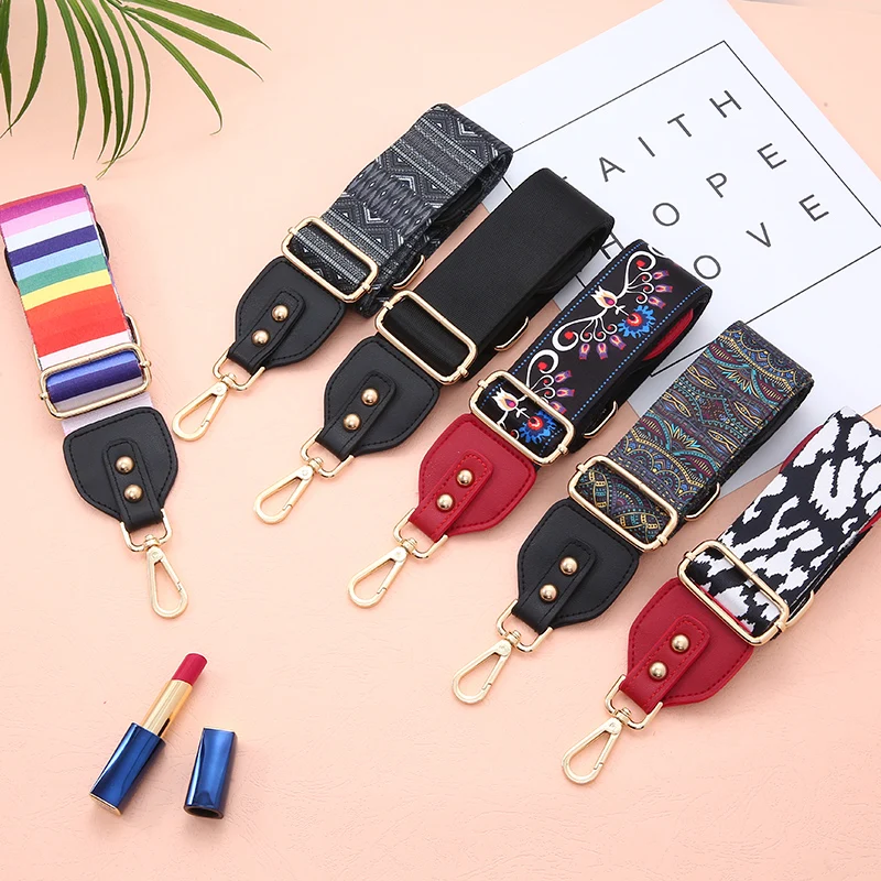

Fashion Handbag Belt Wide Shoulder Personal Logo Bag Custom Strap Stripe Bag For Bags Shoulder Adjustable, 6colors