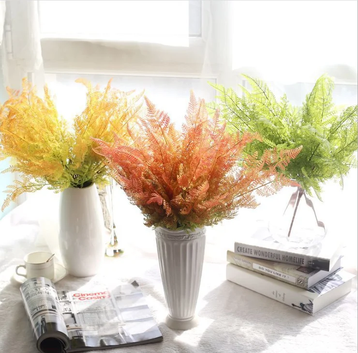 

Artificial fern grass in decoration
