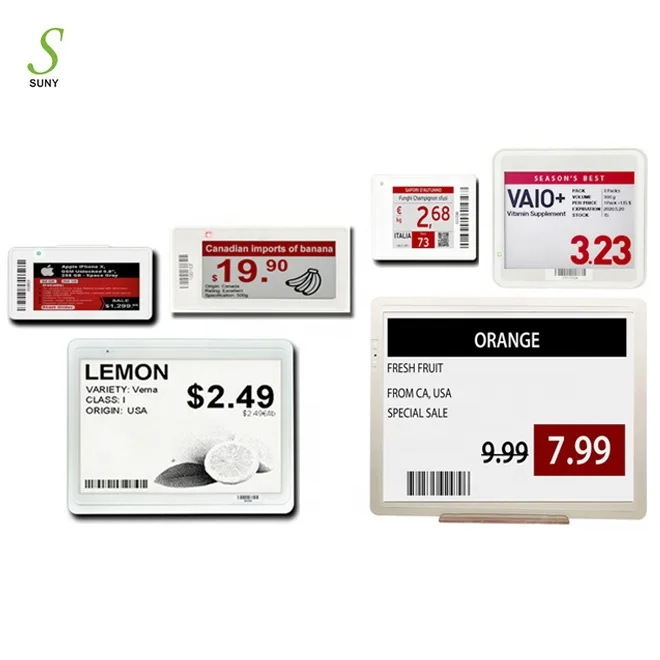 
Supermarket E ink Display Epaper Screen Display ESL Demo Kit Shelf price label  (62078349998)