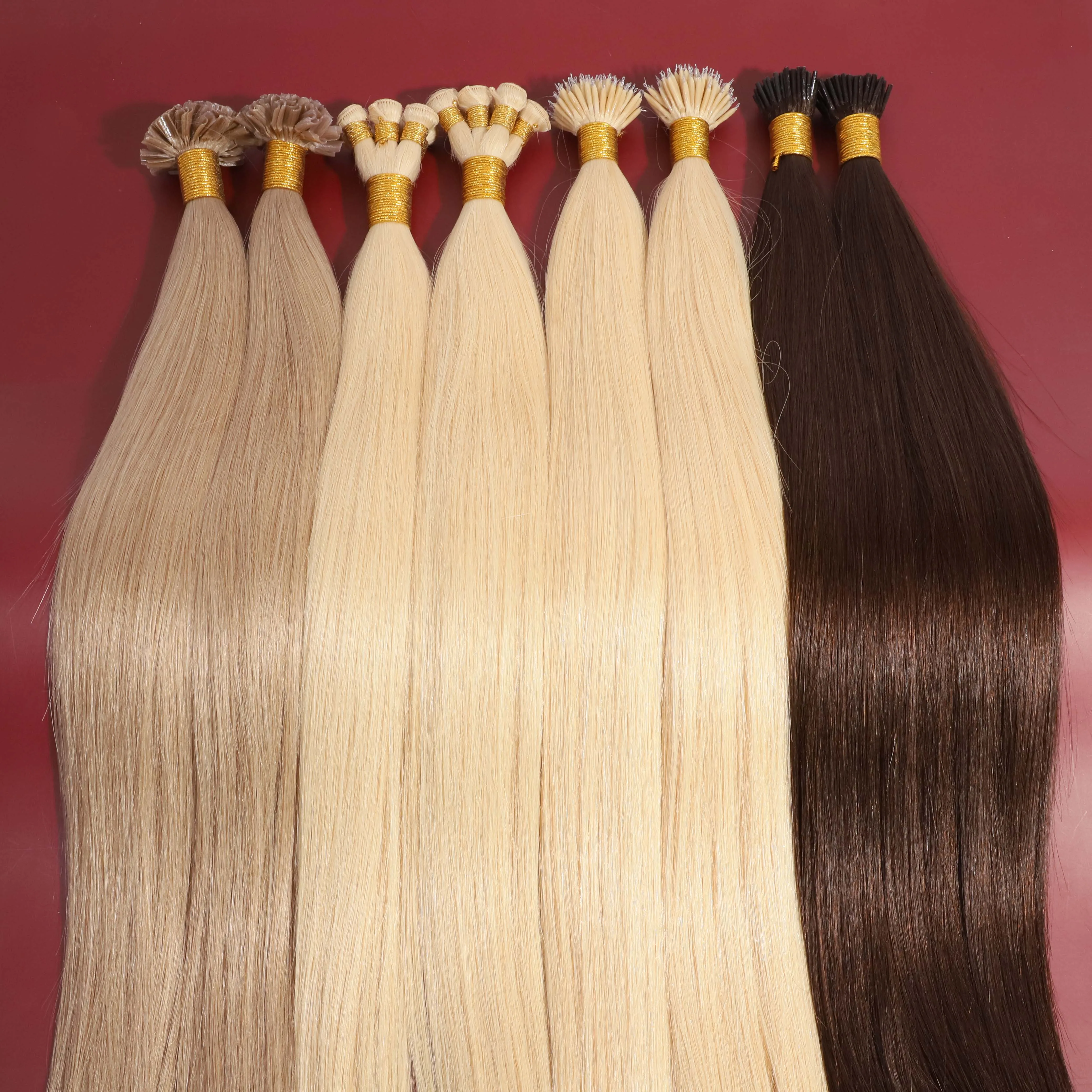 

Hand tied Weft Hair Extensions Remy Human Hair Weaves Double Drawn Extensions