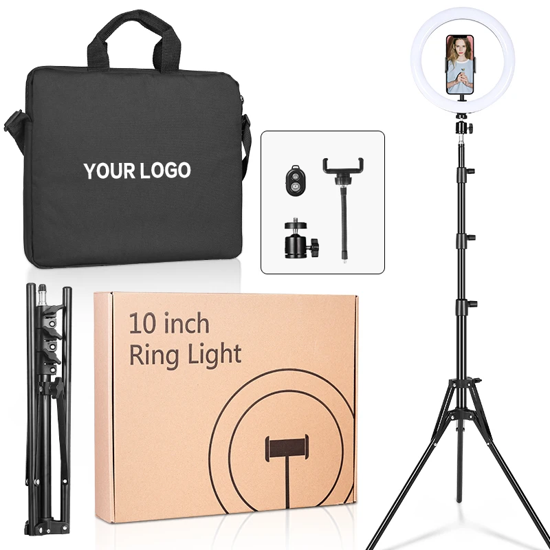 

Hot Selling Manufacturers Novice Live Broadcast Sets Fill Light Mobile Phone Bracket Led Ring Live Broadcast Light, Black