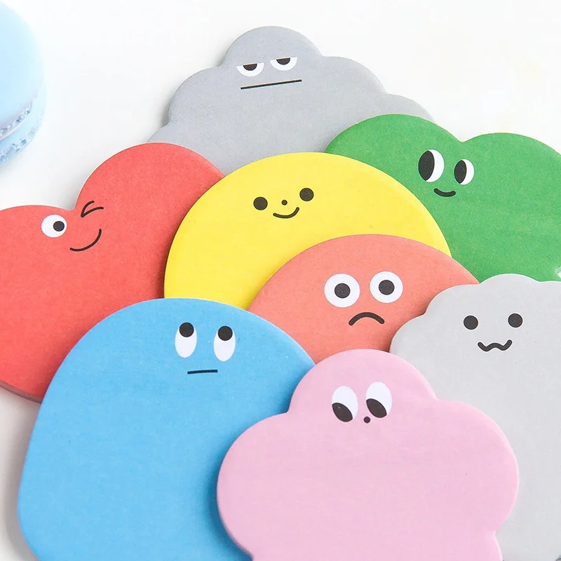 

kawaii stationery kids memo pads daily note sticker 30 sheets school supplies papeleria sticky notes