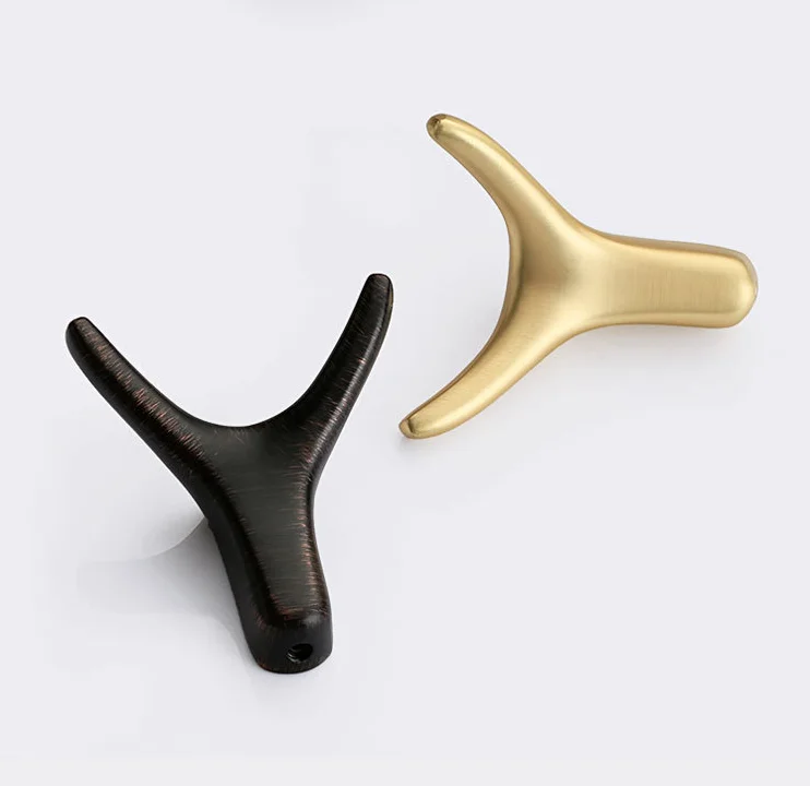 

Hot Selling Small Stainless Steel Removable Nordic horn clothes bathroom closet door wall hook