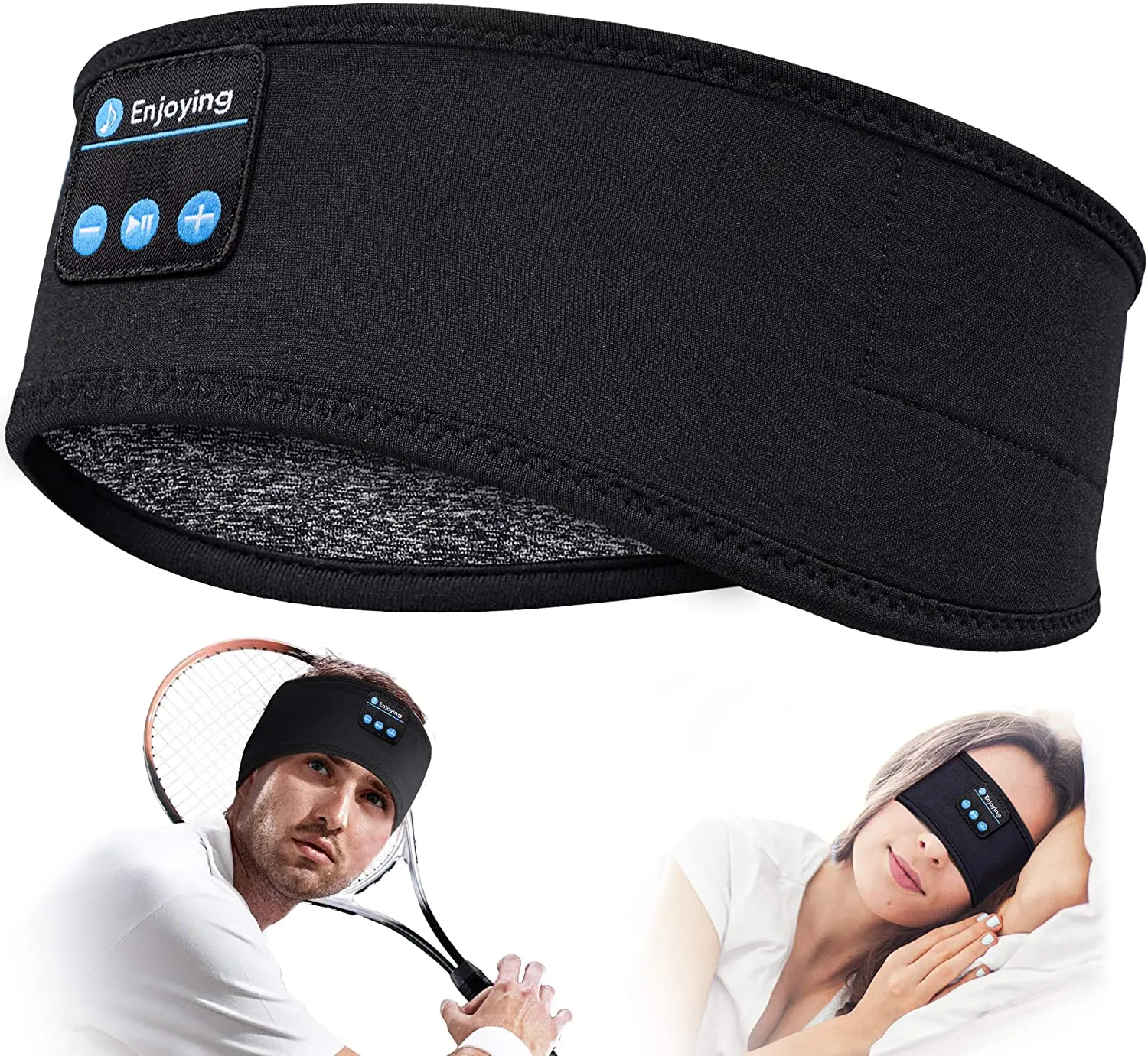 

Universal Wireless Blue tooth Headband Sleep Headset Sports Earphones Headphones for Insomnia Meditation Yoga Workout Running