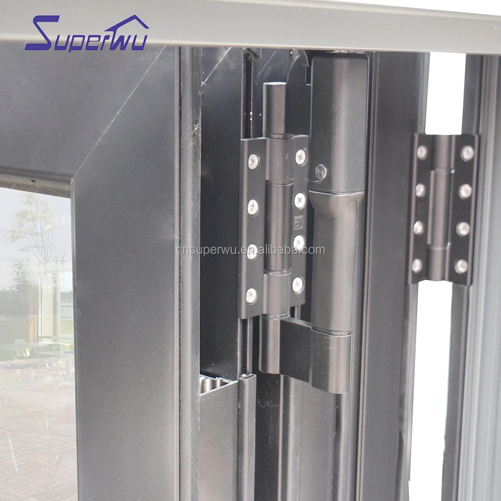 Aluminium thermal break sliding casement door bi folding accordion window