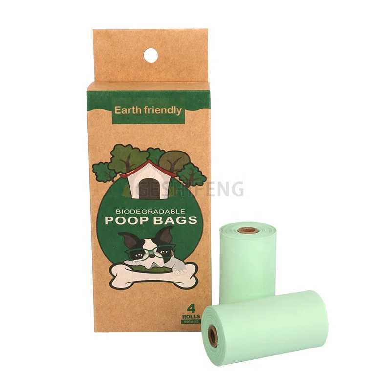

Custom Eco Friendly Bio Corn Starch Compostable Dog Poo Bags Biodegradable Pet Waste Poop Bags