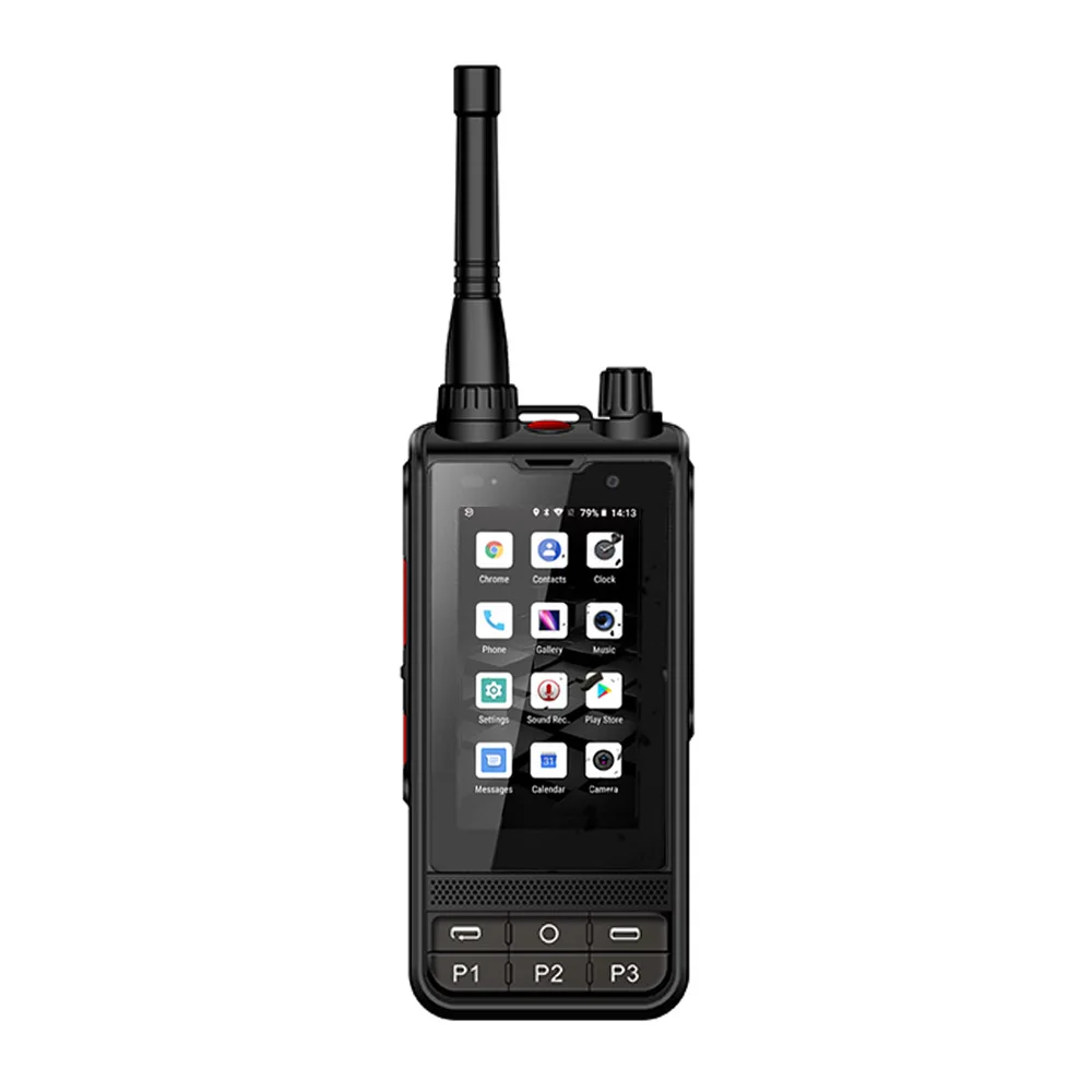 

ANYSECU NEW 4G UHF W6 POC handheld radio W6 Android 10 UHF 4200mAh portable radio 1+8GB GPS range ZELLO RealPTT walkie talkie