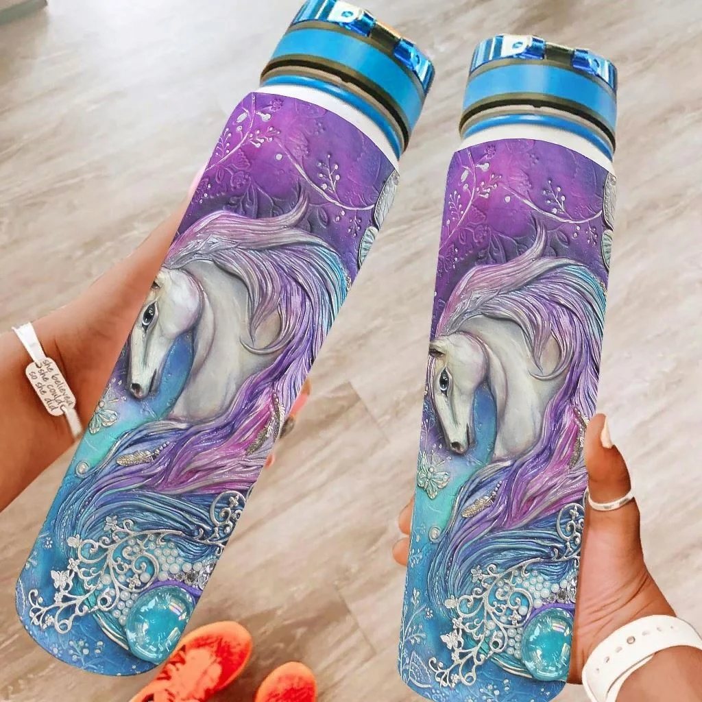 

Amazon Hot Sale Bouncing Coverunicorn Blue Sports Bottlefree Leakproof Water Bottle