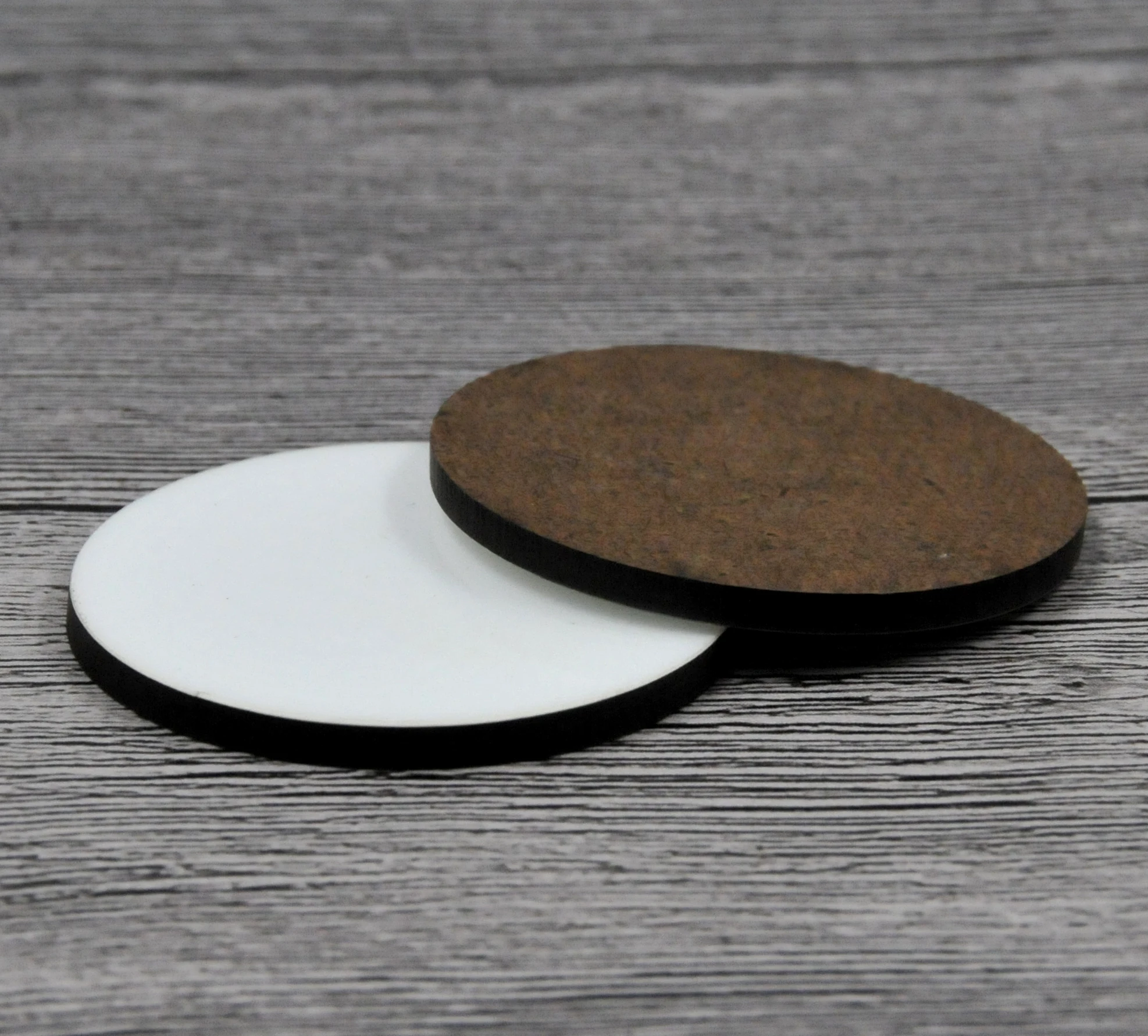 

Blank Refrigerator magnet with DIY sublimation printing MDF magnet round, White