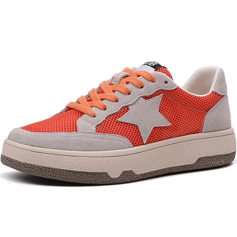 

Dropshipping Custom Logo Breathable Chunky Sneaker Lady Fashion Flat Mesh Shoes Women Anti slippery Casual Footwear