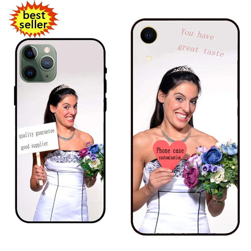 

Free shipping Custom LOGO Phone Cover Custom Printing Soft Silicone Custom Cell Phone Case For Iphone 11 12 13 Hd fastness, Black,white,clear