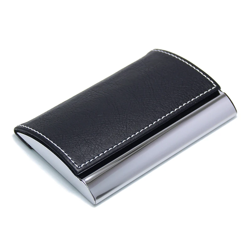 

Arc Stainless Steel Metal Cardcase Curve Camber Business Name ID Bank Credit Card Box Case Wallet Cardholder Leather Card Holder