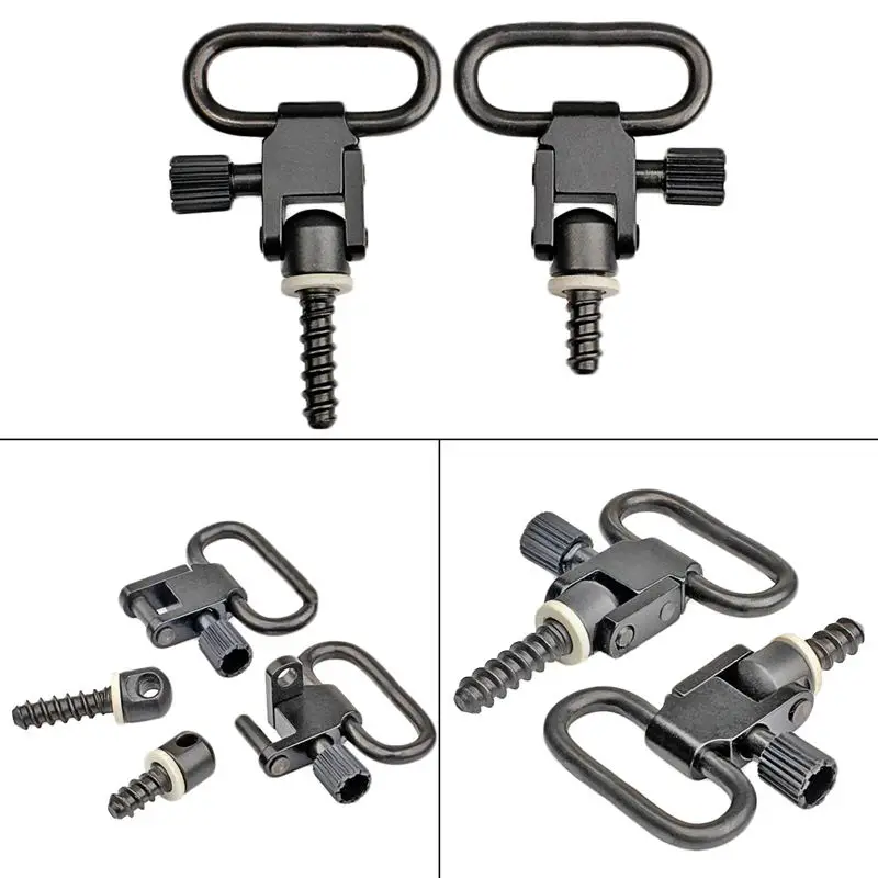 1pair Gun Rifle Stainless Still Mount Kit With Screws Quick Detach Stud