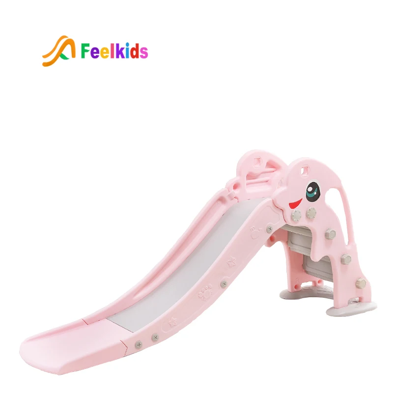 

Feelkids wholesale custom kids cheap small plastic colorful plastic slides, Pink,green