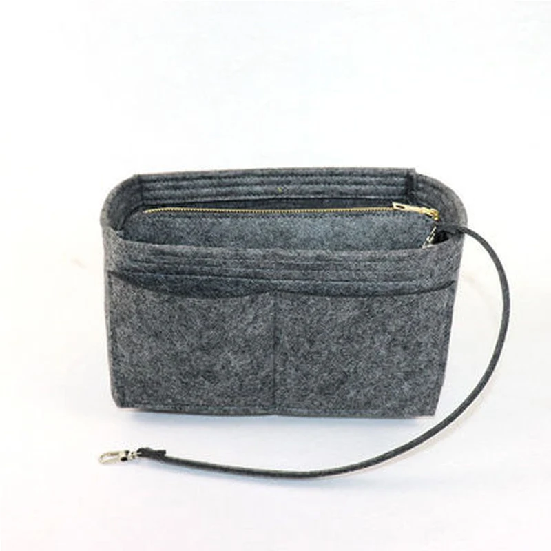 

The Tas Kosmetik New Type of Felt Can Be Folded With A Key Chain Portable Travel Toiletries Storage Box Felt Cosmetic Bag
