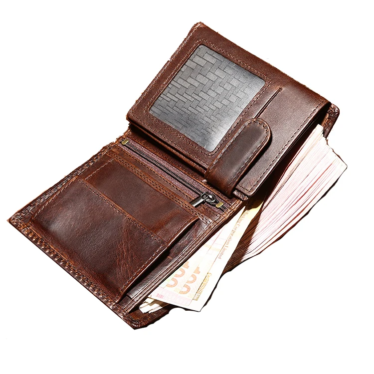 

Mens Genuine Leather Wallet RFID Blocking Multi Credit Card Holder,Big (brown), Various colors available