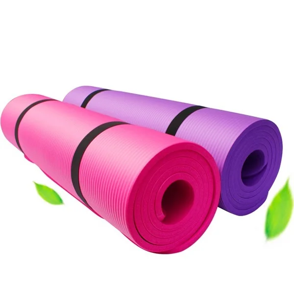 

Dropshipping Eco Friendly Custom natural Cheap Fitness Workout yoga matt nbr yoga Fitness mat, Purple pink blue green black gray