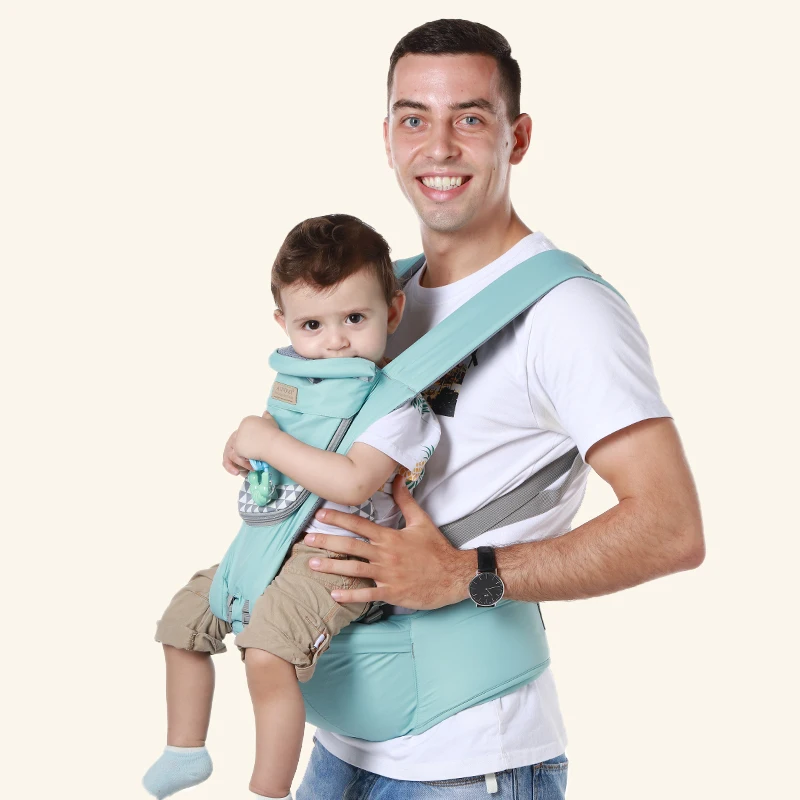 

Hot Breathable Baby Wrap Carrier Front Hip Seat Multifunctional Baby Waist Stool Four Seasons Universal Babies Hipseat Carrier, Picture
