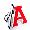 Cheap Sew on Custom 3D Letter Logo Applique Embroidered Felt Chenille Patches Letters for Clothing